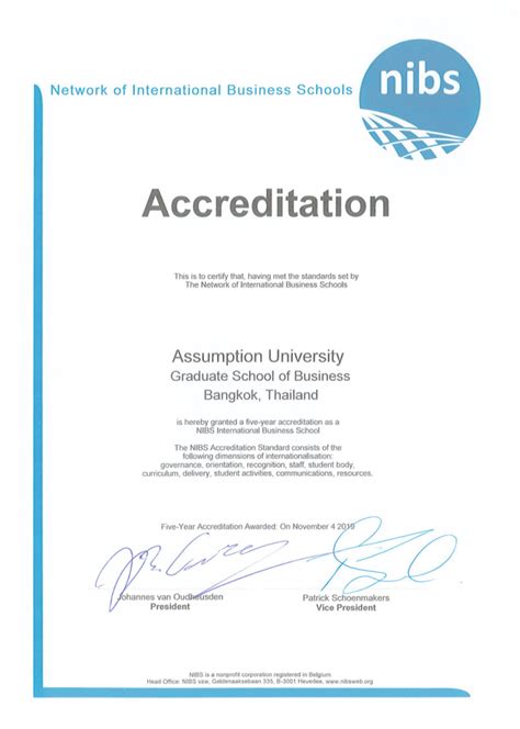 Success on International Accreditation – Office of International Affairs