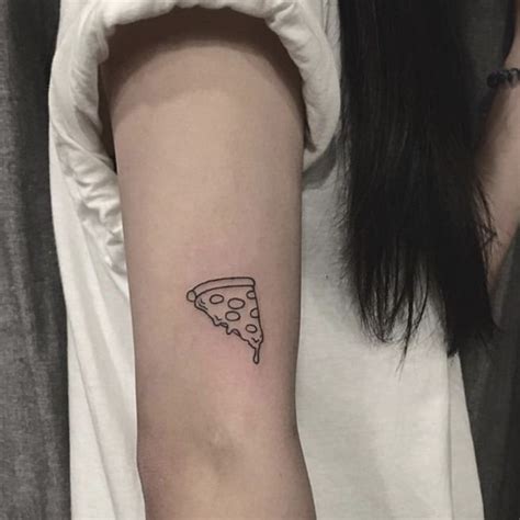 pizza slice tattoo | Pizza tattoo, Simplistic tattoos, Grandfather tattoo