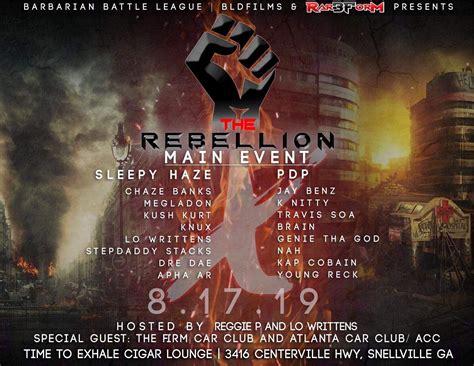 Rap Battle League Event | The Rebellion | Rap Grid