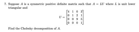 Answered: 7. Suppose A is a symmetric positive… | bartleby