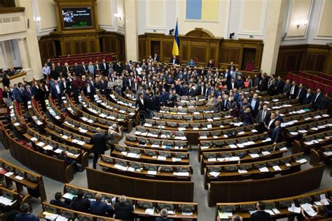 Verkhovna Rada of Ukraine editorial photography. Image of politician ...