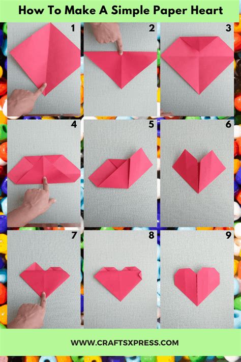 Origami With Printer Paper, Sticky Note Origami, Paper Hearts Origami ...