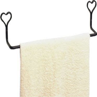 Wrought Iron Towel Bar 30 Inches | Heart