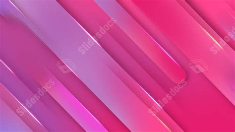 Stereoscopic Geometric Gradient Pink Business Creative Powerpoint ...