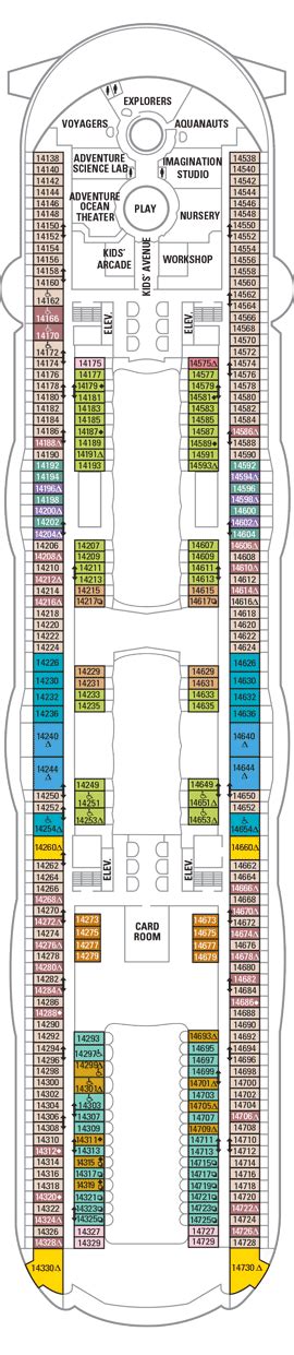 Deck 14 - Oasis of the Seas Deck Plans | Royal Caribbean Blog