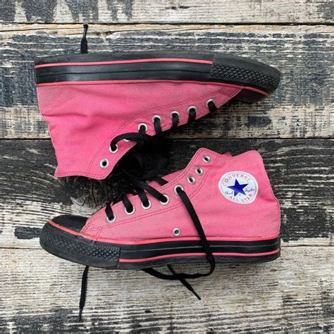 Totally Cute Converse 2 Tone Black And Pink Hi-top Chuck Taylor All ...