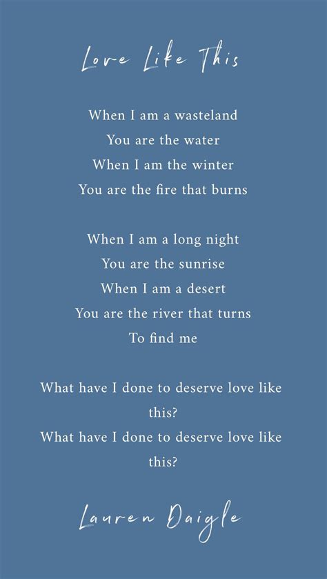 Love Like This Lauren Daigle Lyrics - Smithcoreview