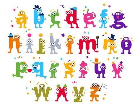 Children Learn Alphabet Characters by Manu on Dribbble