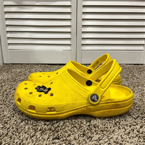 Yellow Crocs With One Charm Good Condition Just Need... - Depop