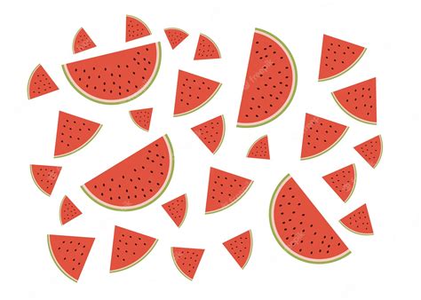 Premium Vector | Watermelon pattern