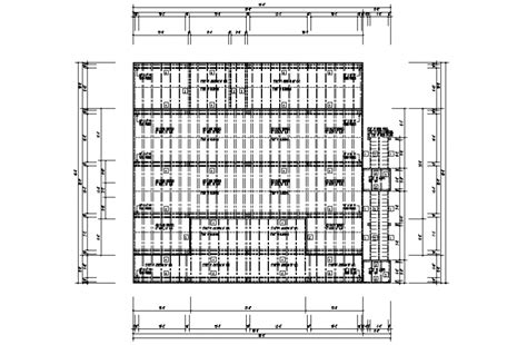 Second floor framing plan structure details of house dwg file - Cadbull