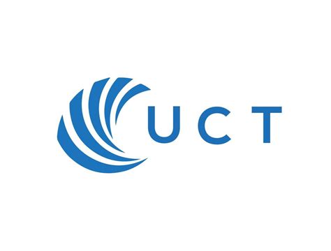 UCT letter logo design on white background. UCT creative circle letter ...