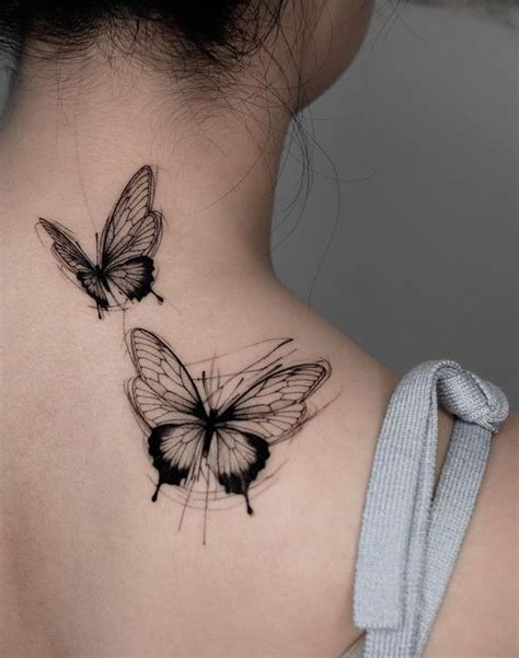 30 Cute Butterfly Tattoos : Two Butterflies on The Shoulder I Take You ...