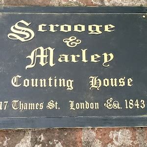 Scrooge & Marley Wall Sign - Etsy