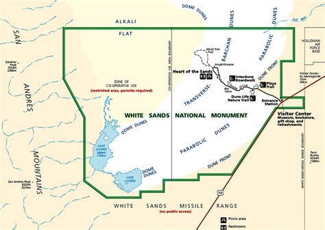 Map of White Sands - Park JunkiePark Junkie