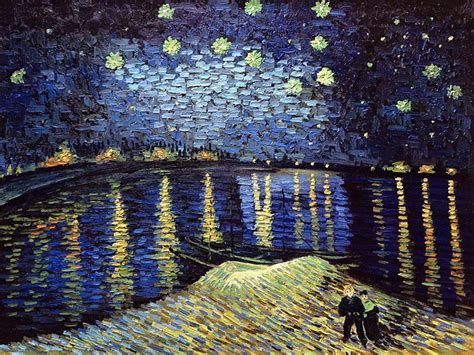 Starry Night Over the Rhone - Modern - Paintings - by overstockArt | Houzz