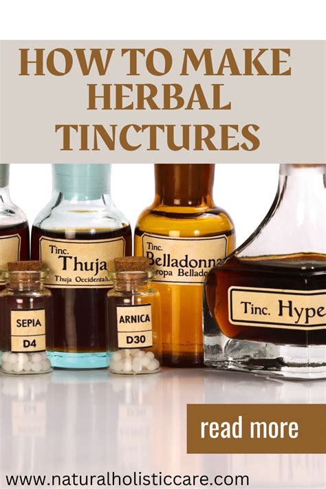 How To Make A Herbal Tincture - Natural Holistic Care