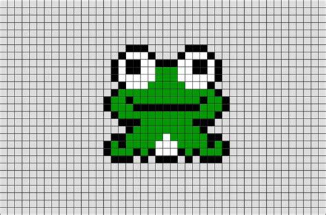 Frog Pixel Art | Pixel art, Easy pixel art, Pixel art pattern