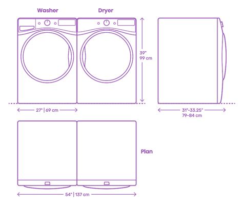 Whirlpool Front Load Washer Dryer Dimensions Drawings, 41% OFF