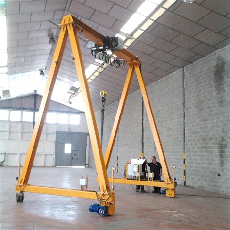 A Frame Lifting Portable Gantry Crane 3.5 Ton Fixed Height With ...