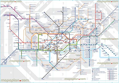 Railway Map With Zones