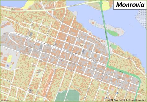 Monrovia Map | Liberia | Detailed Maps of Monrovia