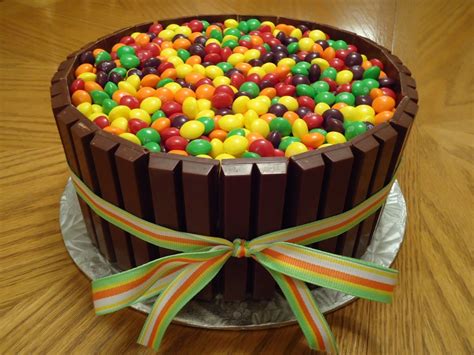 Skittles Cake - Taste The Rainbow! - CakeCentral.com