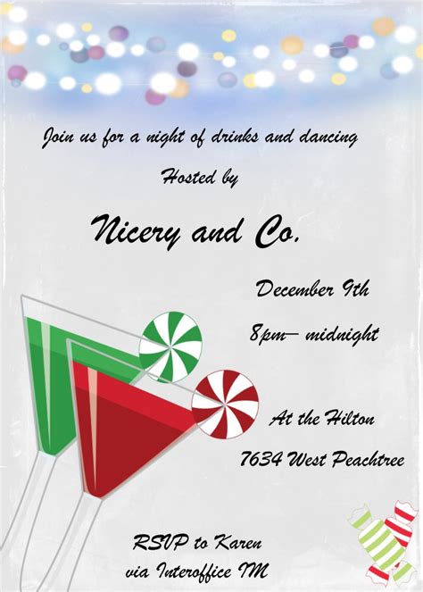 Over 50 Fantastic Christmas Cocktail Party Invitations to make your ...