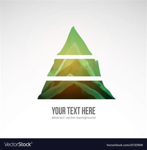 Abstract composition with triangle hand drawn Vector Image