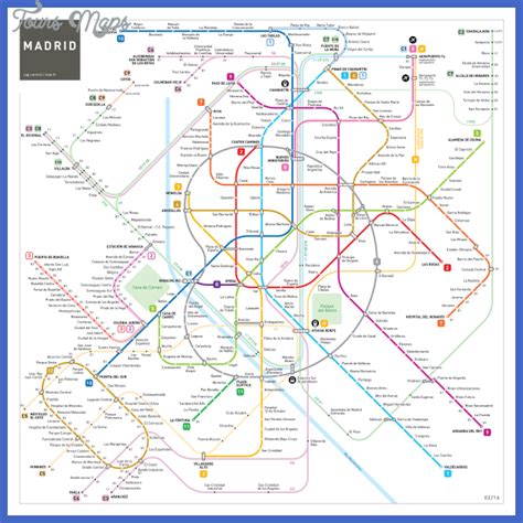 Madrid Subway Map - ToursMaps.com