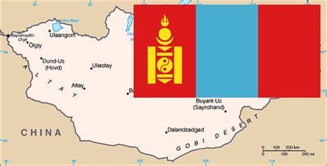 Mongólia: Bandeira, Mapa e Dados Gerais - Rotas de Viagem