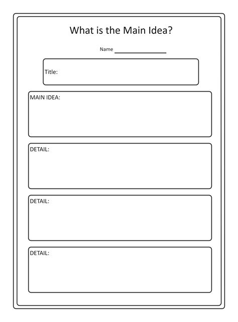 Main Idea Graphic Organizer Free Printable Paper Opinion Writing ...