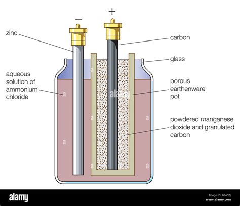 Alkaline Dry Cell Battery Diagram