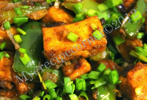 Mye's Kitchen: Paneer Manchurian Dry - Restaurant Style