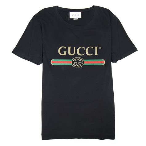 Gucci Oversized Washed T-shirt With Gucci Logo Black | ONU