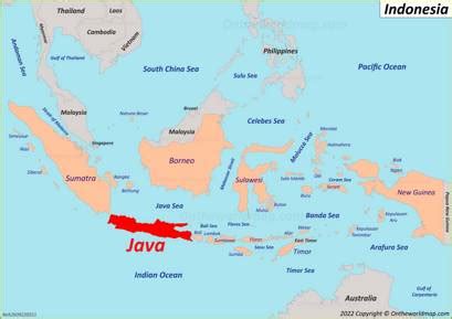 Java Island World Map