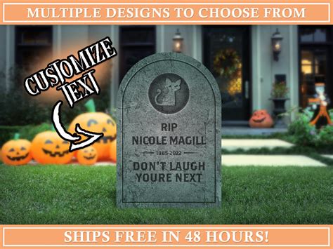 Personalized Tombstone Halloween Decoration Custom Grave - Etsy