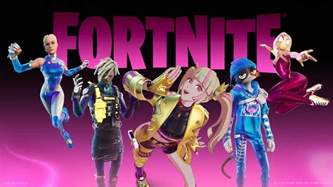 Fortnite Chapter 3 Season 4 Battle Pass skins, including Spider-Gwen ...