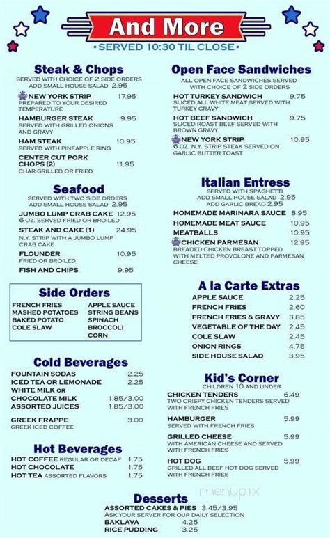 Menu of Southside Diner in Baltimore, MD 21230