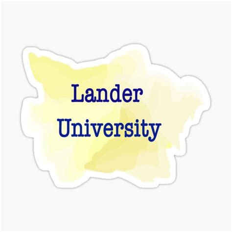 "Lander University" Sticker by tarajeanne | Redbubble