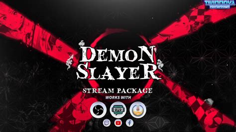 DEMON SLAYER Animated Twitch Overlay ⭐ Mega Pack ⭐