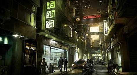 Deus Ex, Concept art, Signs, City, Futuristic, Street HD Wallpapers ...