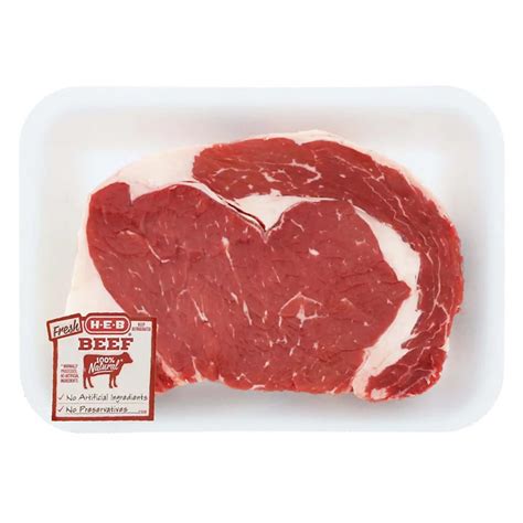 H-E-B Beef Ribeye Steak Boneless Thick, USDA Select - Shop Meat at H-E-B