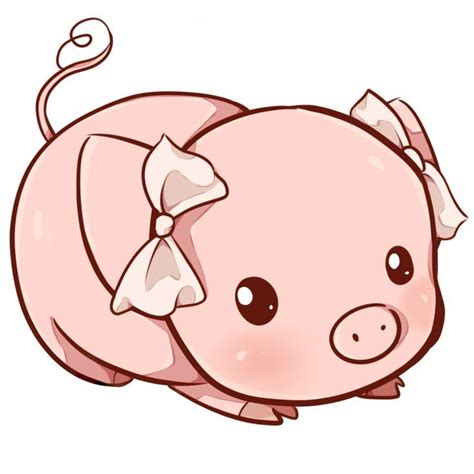 Cerdito Kawaii … | Cute drawings, Kawaii drawings, Cute animal drawings