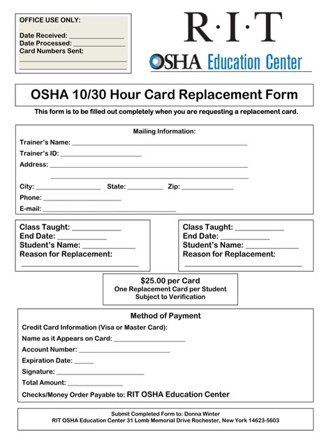 Printable Osha 30 Card Template - Fill Online, Printable, Fillable ...