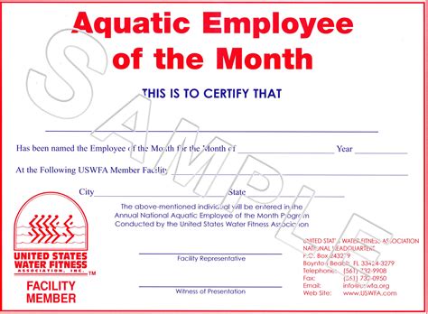 Employee Of The Month Certificate - Viewing Gallery