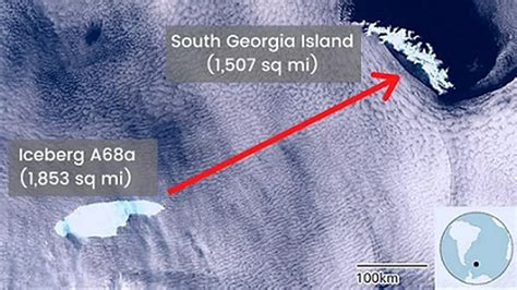 The giant Antarctic iceberg A68a has become a cause for concern for ...