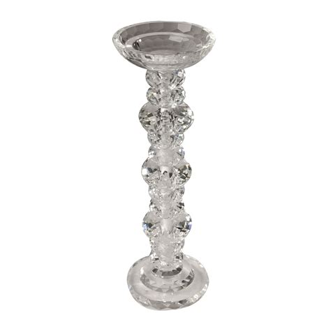 Lead Crystal Candle Holde 4"x13" | Tall candle holders, Candle holder ...