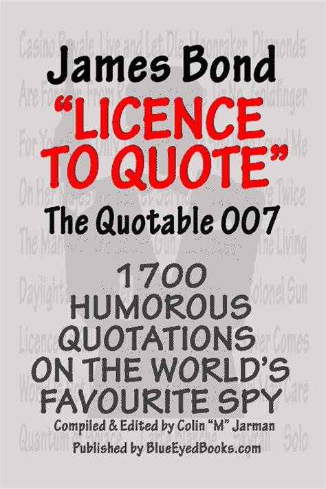 Quotable James Bond quotes book