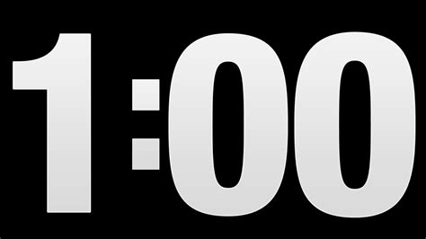 Countdown Clock 1 Minute